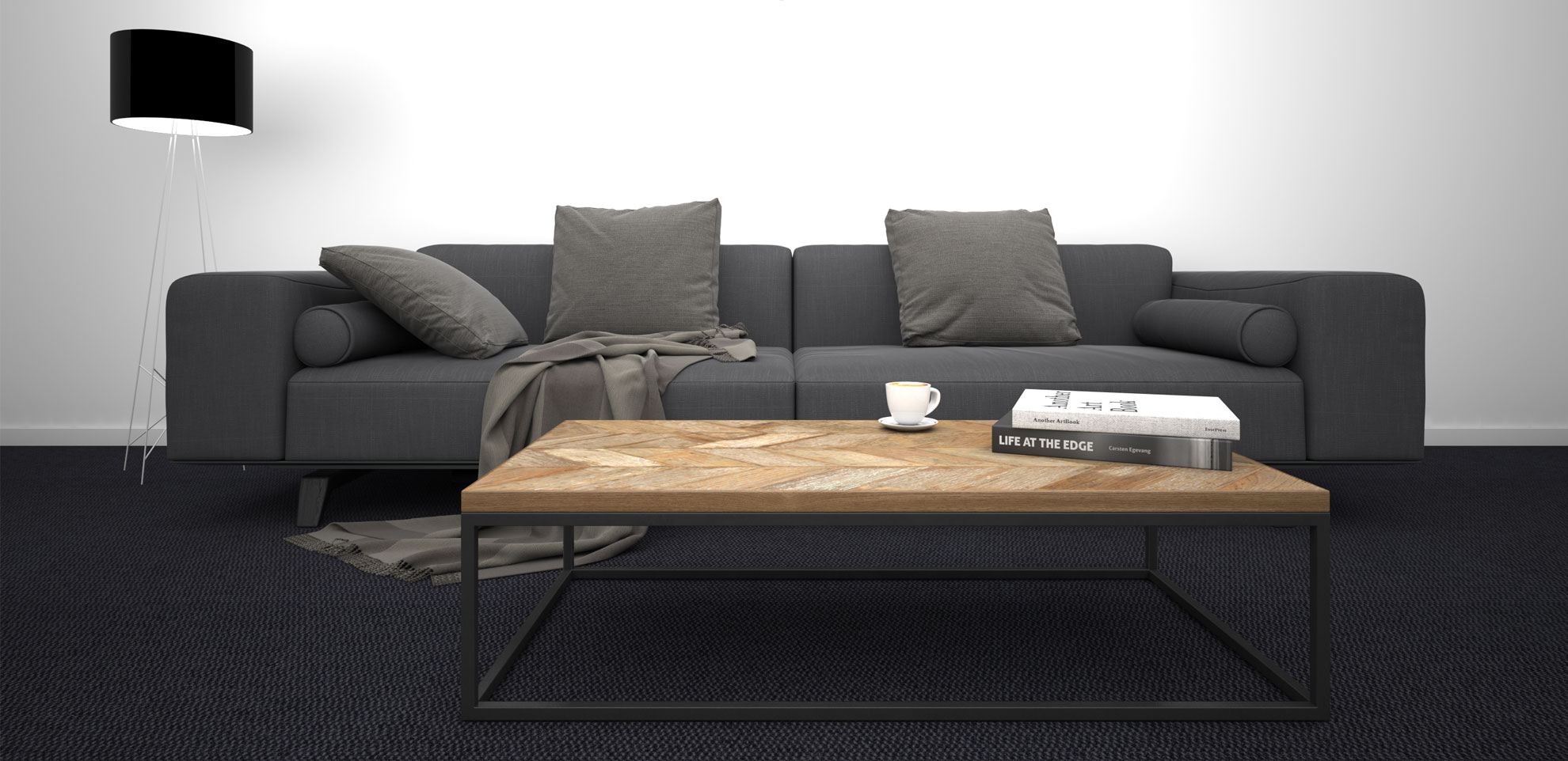 Sofa grau Design