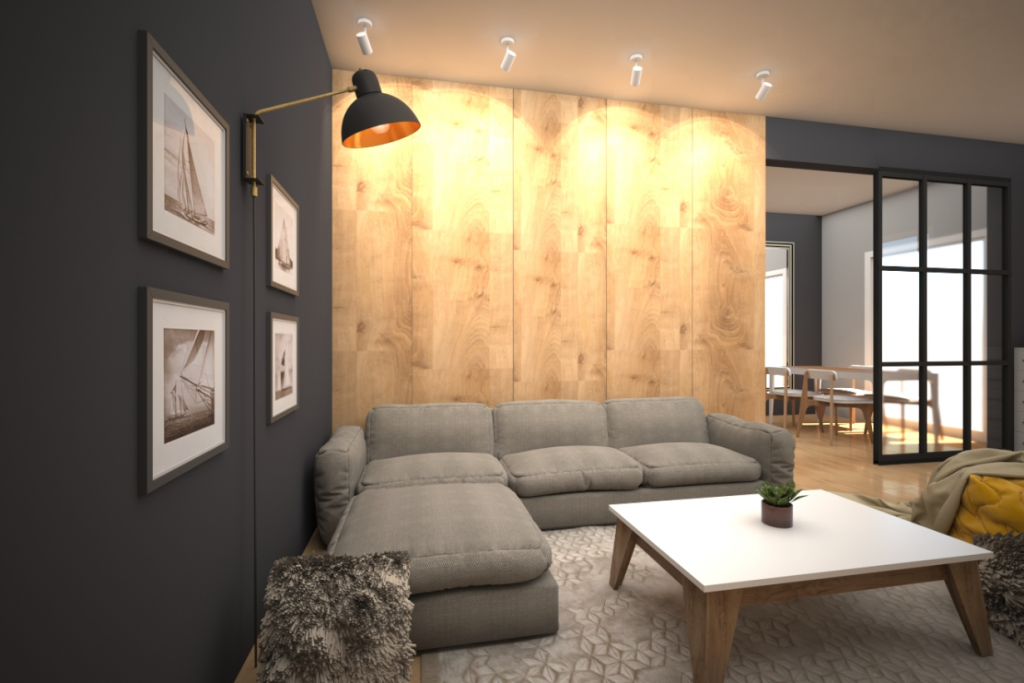 3D Visualisierung Wohnzimmer